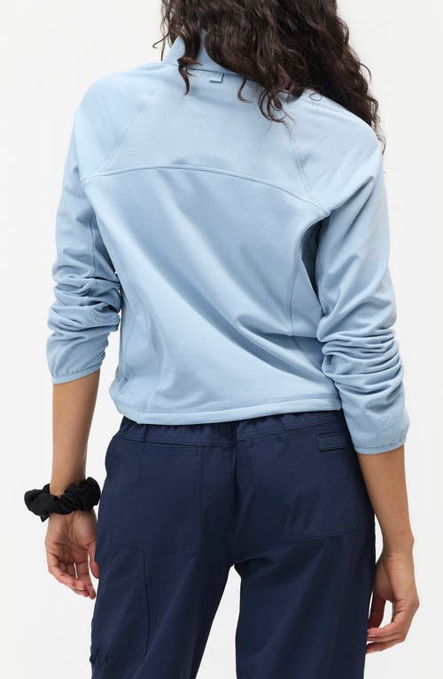 Halfdays Rebecca Half-zip Fleece Pullover In Blue