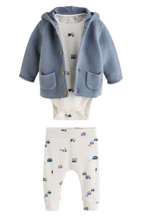 Kids' 3-Piece Cardigan, Bodysuit & Pants Set