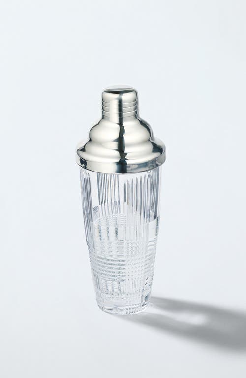 Waterford Lismore Crystal Glass And Stainless-steel Cocktail Shaker In Transparent