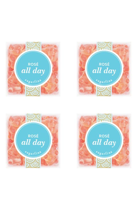 Rosé All Day Bear Set of 4 Candy Cubes
