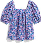 vineyard vines Short Sleeve Cotton Seersucker Top