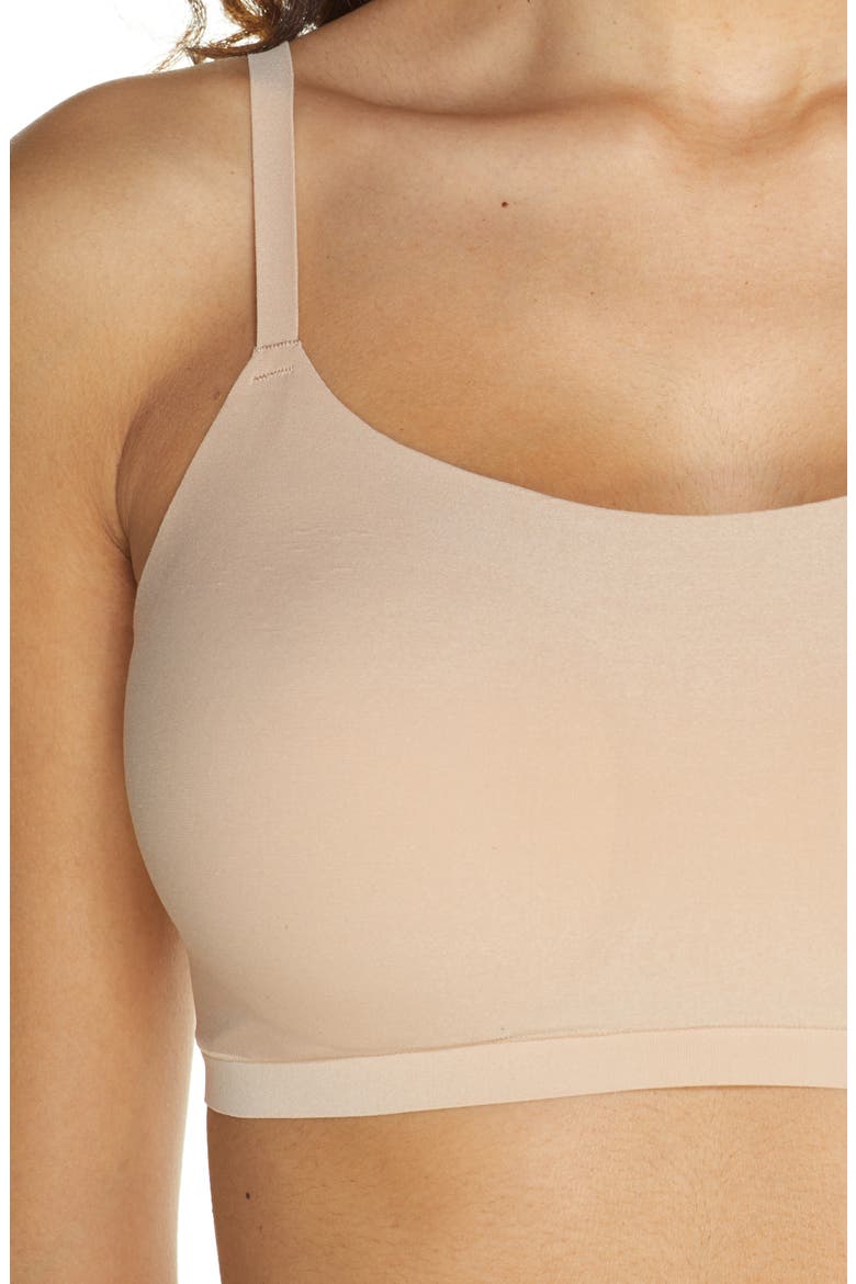 Soft Stretch Scoop Padded Bralette, Alternate, color, NUDE