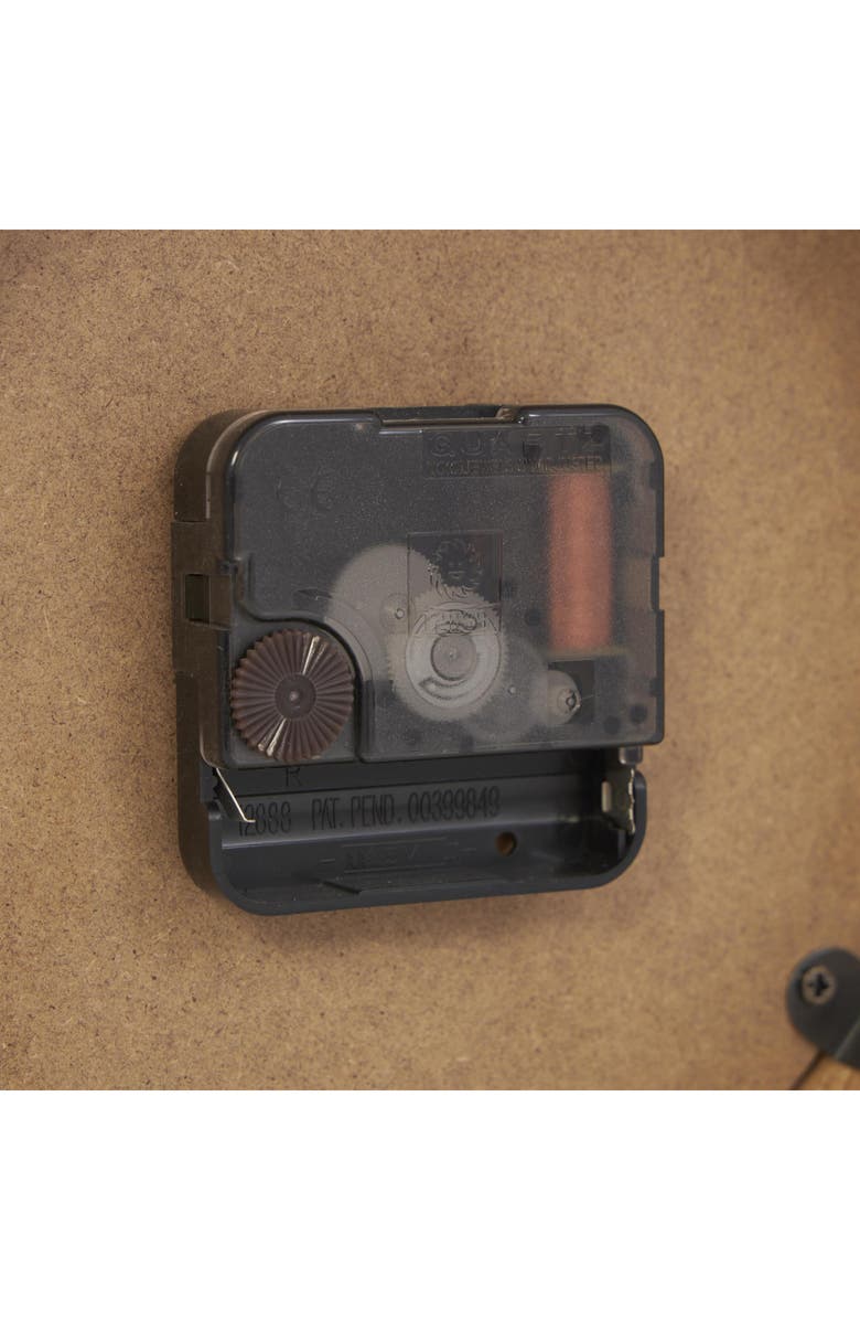 VIVIAN LUNE HOME Modern Light Brown Wood Clock, Alternate, color, Light Brown