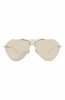 62mm Polarized Oversize Aviator Sunglasses