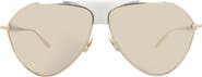 Alaïa 62mm Polarized Oversize Aviator Sunglasses