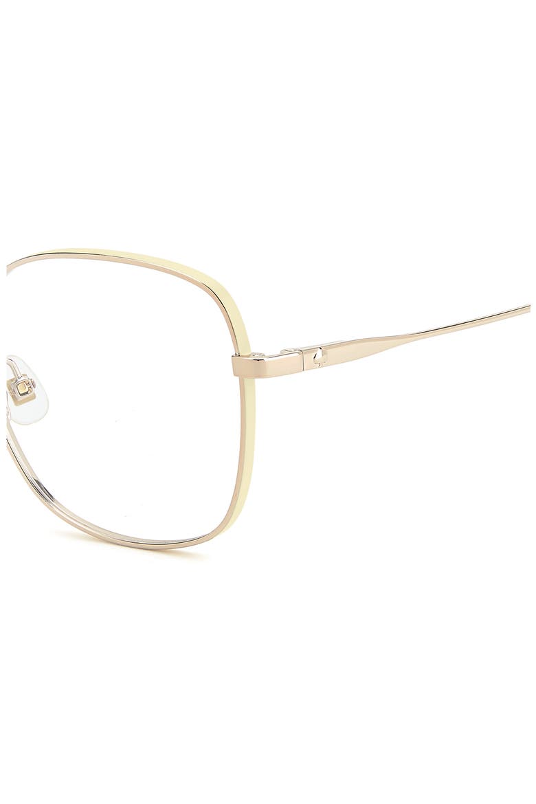 josee 53mm square reading glasses, Alternate, color, YELLOW
