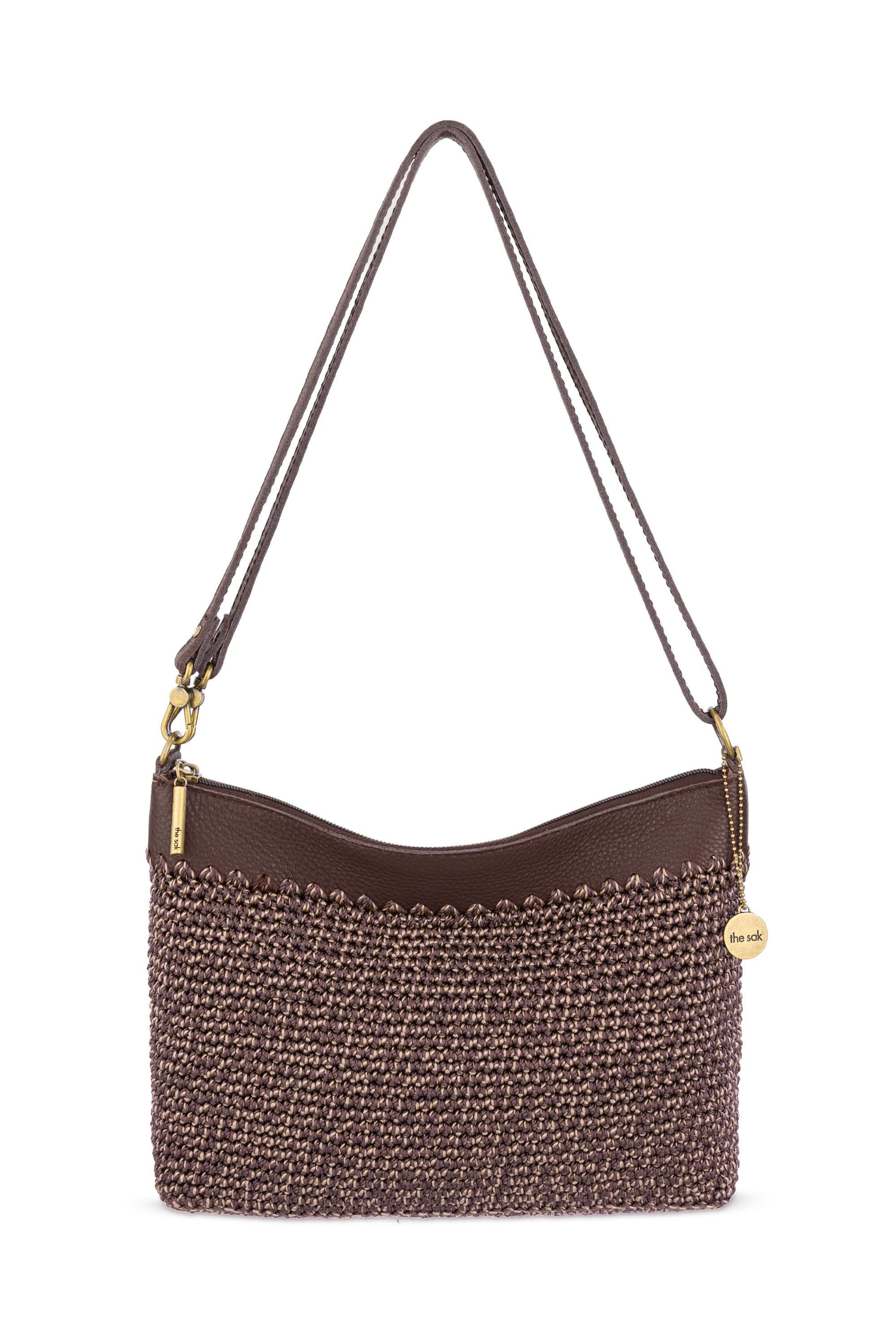 Lumi Covertible Crossbody Hand Crochet Bag, Main, color, Nutmeg Static