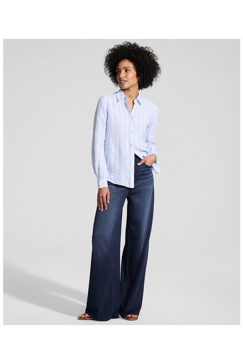 Starfish Denim High Rise Wide Leg Jeans, Alternate, color, Dark Indigo Blue Wash