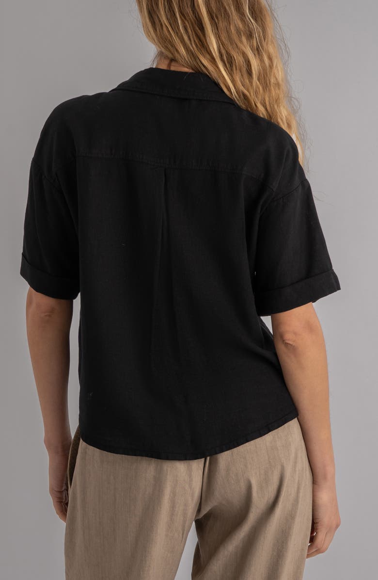 KUT from the Kloth Brianna Boxy Shirt, Alternate, color, Black