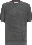Brunello Cucinelli Linen and cotton T-shirt
