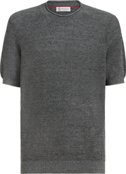 Brunello Cucinelli Linen and cotton T-shirt
