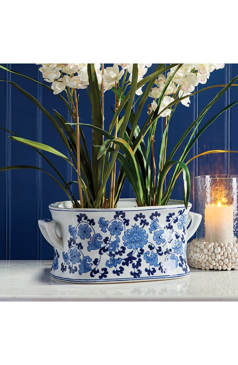 Napa Home & Garden Barclay Butera Dynasty Lotus Planter, Alternate, color, Blue