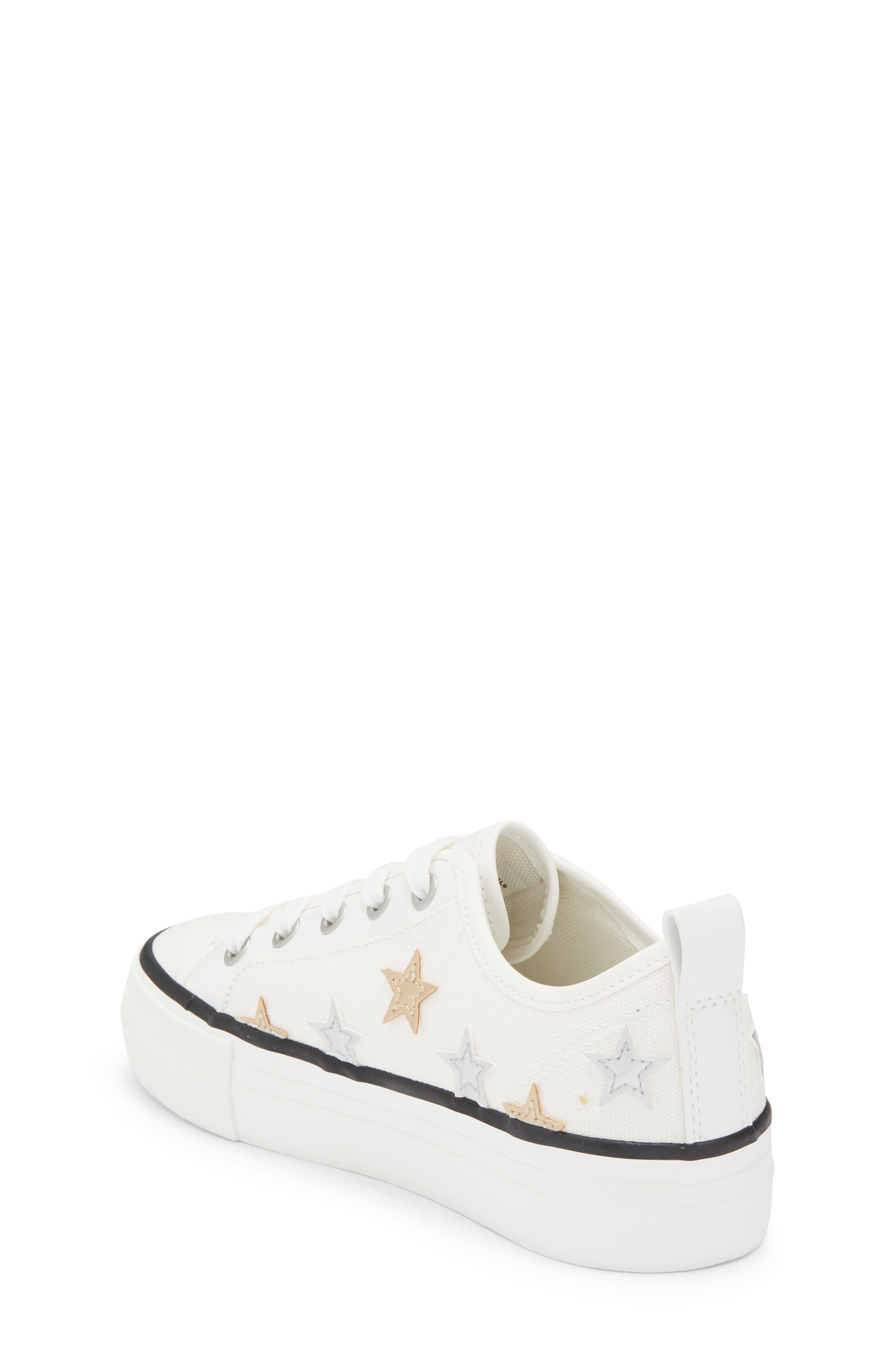 Nina Kids' Follie Star Sneaker, Alternate, color, White