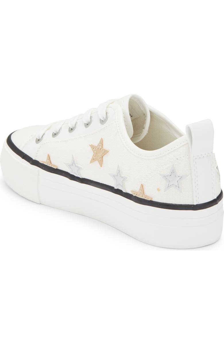 Nina Kids' Follie Star Sneaker, Alternate, color, White