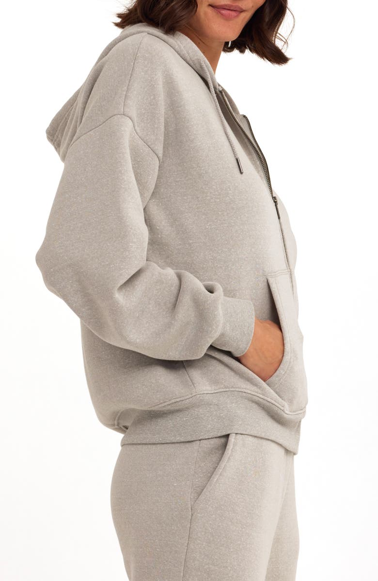 Threads 4 Thought Corissa Oversize Fleece Hoodie, Alternate, color, Light Heather Grey