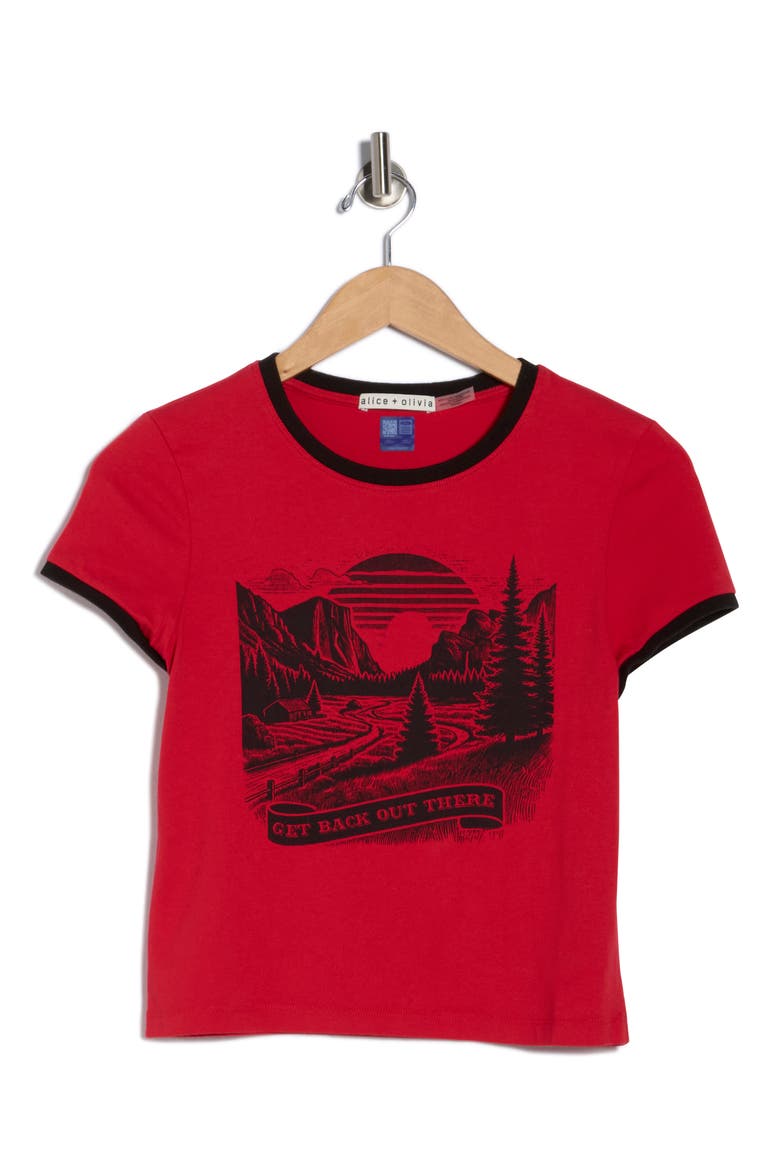 Onie Baby Ringer Graphic T-Shirt, Alternate, color, GET BACK OUT THERE