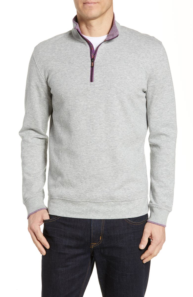 Robert Graham Garnet Classic Fit Quarter Zip Pullover, Main, color, 
