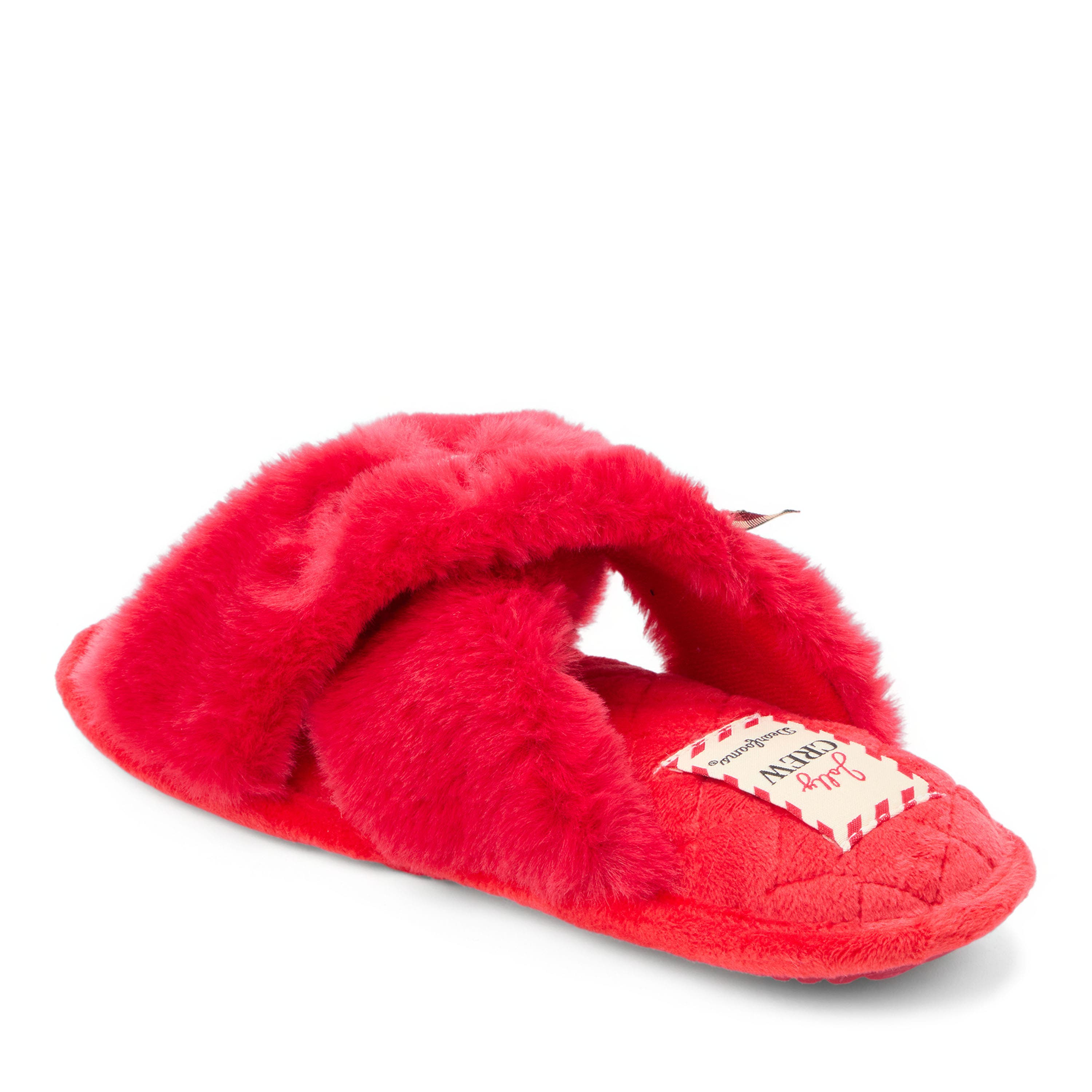 Mama Fur Slide Slippers, Alternate, color, CAYENNE