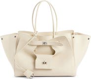 Balenciaga Medium Bel Air Calfskin Leather Tote