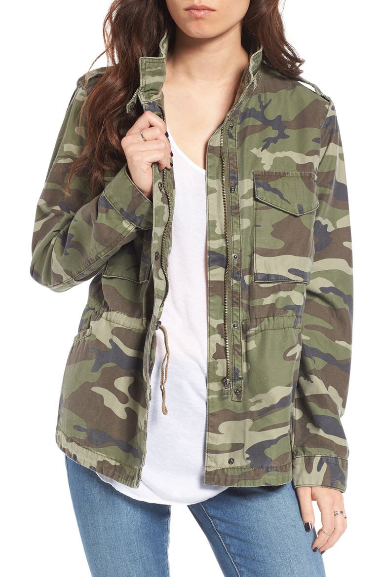 Outsider Camo Print Jacket, Main, color, OLIVE ARMY PRINT