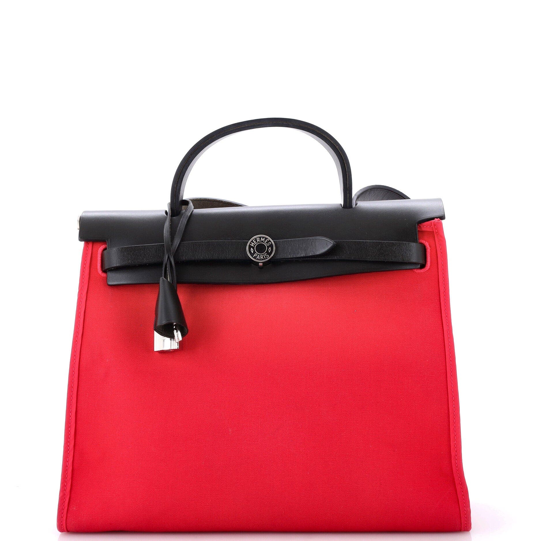 Herbag Zip Leather and Toile 31, Main, color, Pink