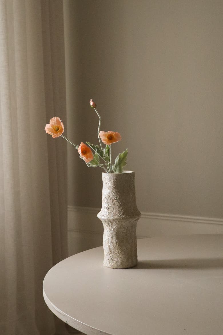 Coral Poppy Flower, Alternate, color, Coral