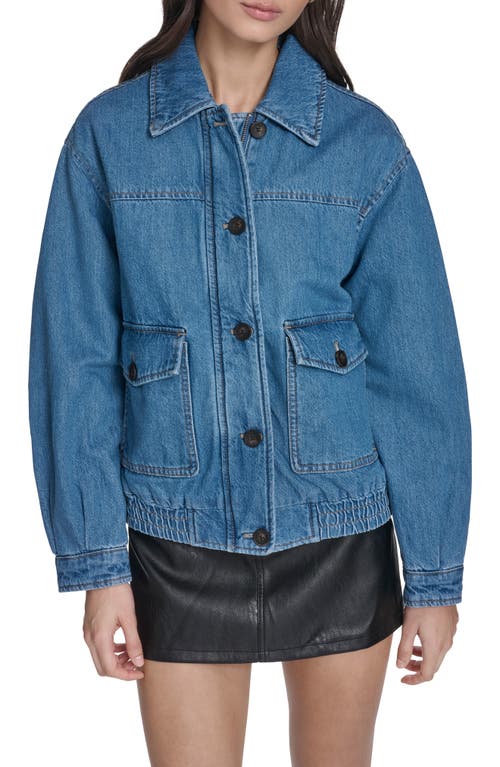 Levi's Laydown Denim Utility Jacket In Blue