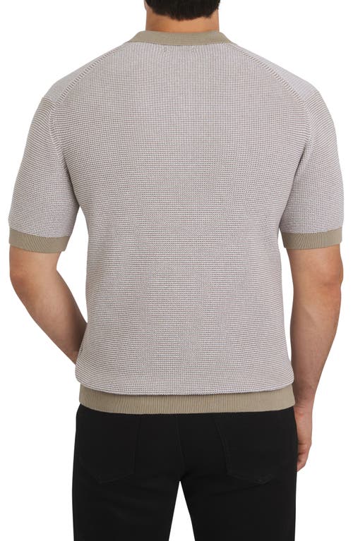 Dkny Sportswear Skyscraper Cotton Polo Sweater In Gray