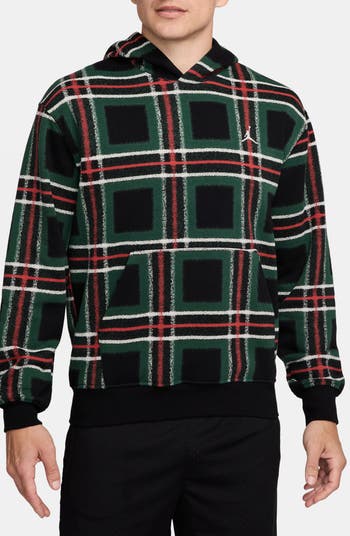 Jordan Essentials Holiday Plaid Hoodie | Nordstrom