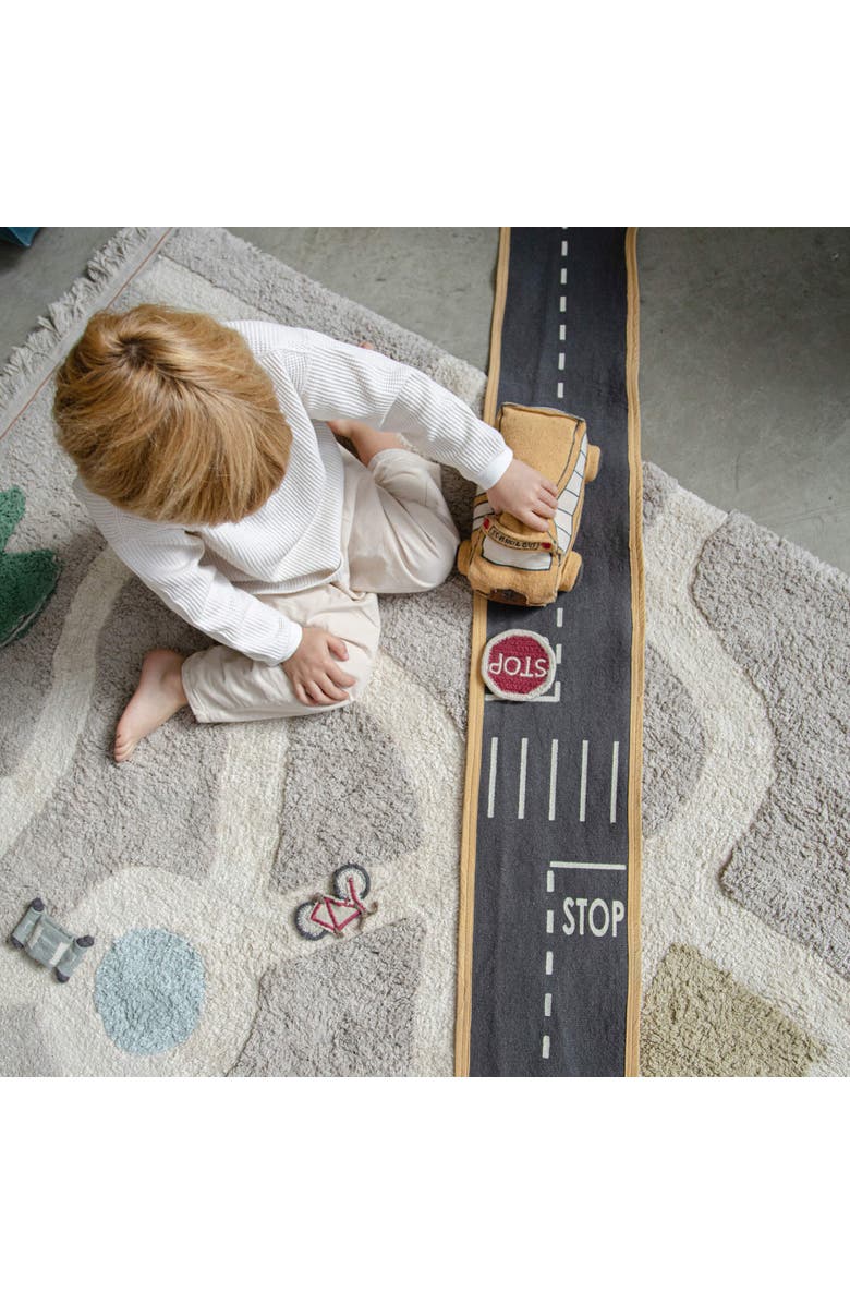 Lorena Canals Soft toy Ride & Roll, Alternate, color, Honey, Dark Grey And Natural