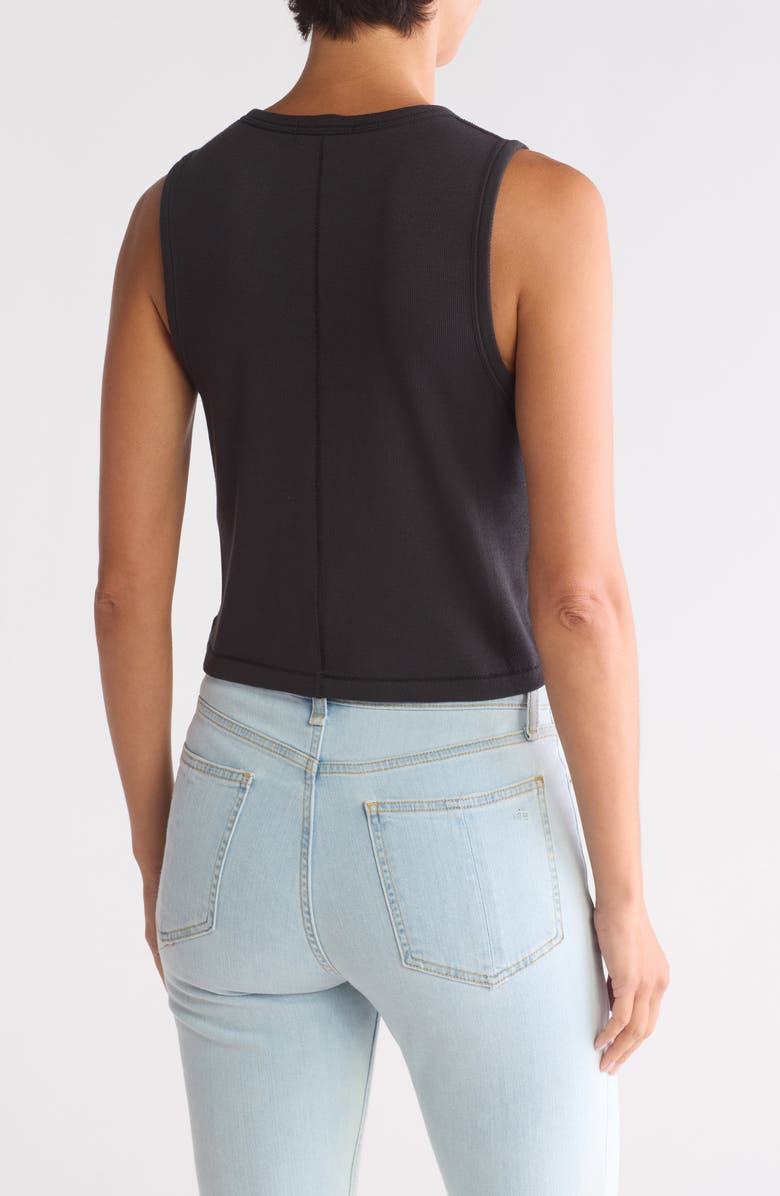 rag & bone Essie Rib Crop Tank, Alternate, color, 