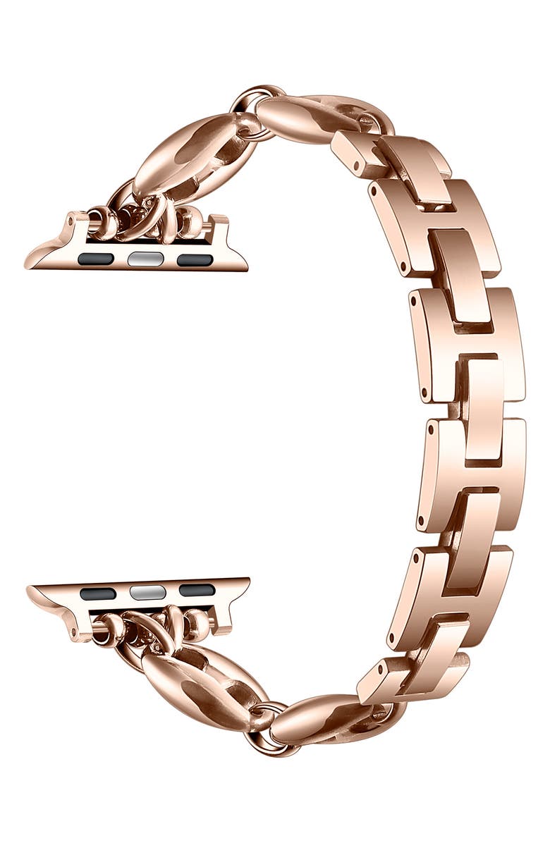 The Posh Tech Poppy Apple Watch<sup>®</sup> Bracelet Watchband, Alternate, color, Gold