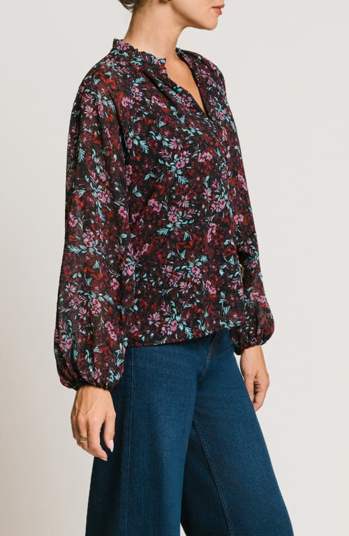 Matty M . Harlyn Floral Button-up Shirt In Brown
