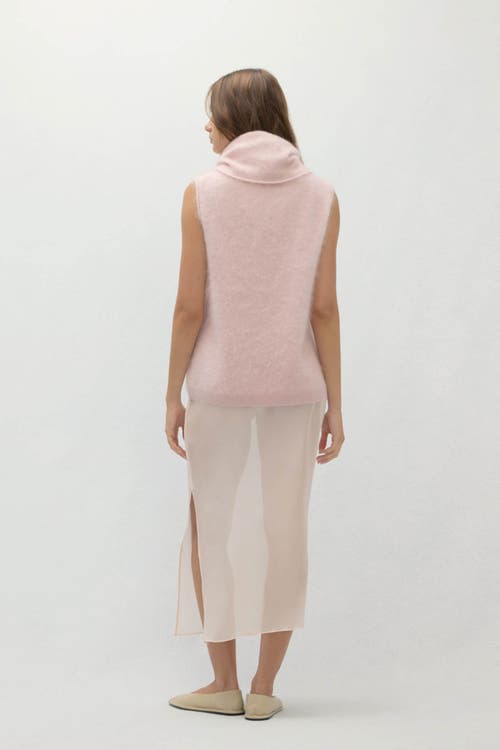 Naked Cashmere Chiara Sleeveless Turtleneck Sweater In Pink