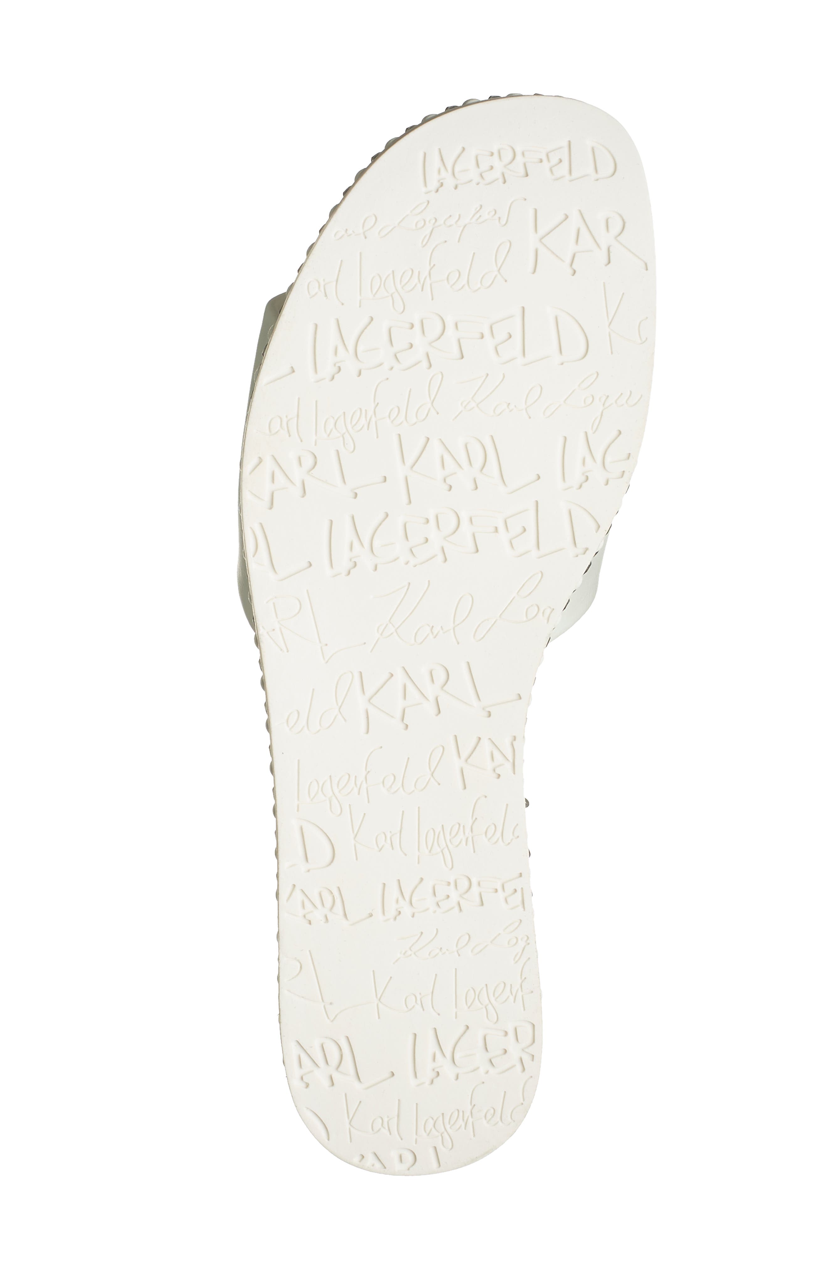 KARL LAGERFELD PARIS Bijou Crystal Slide Sandal, Alternate, color, 