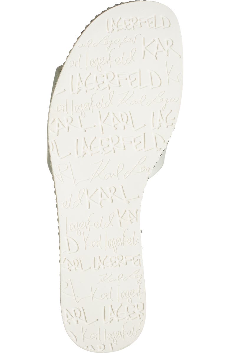 KARL LAGERFELD PARIS Bijou Crystal Slide Sandal, Alternate, color,