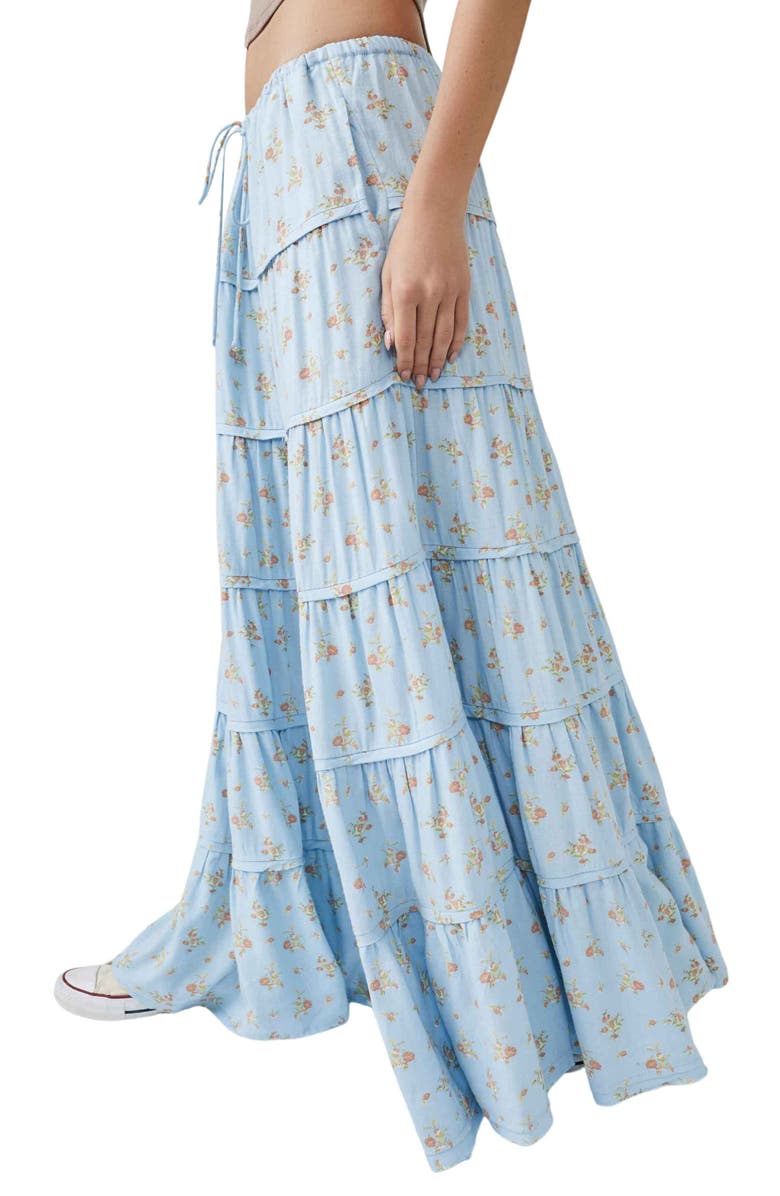 Free People Nova Tiered Maxi Skirt, Alternate, color, 