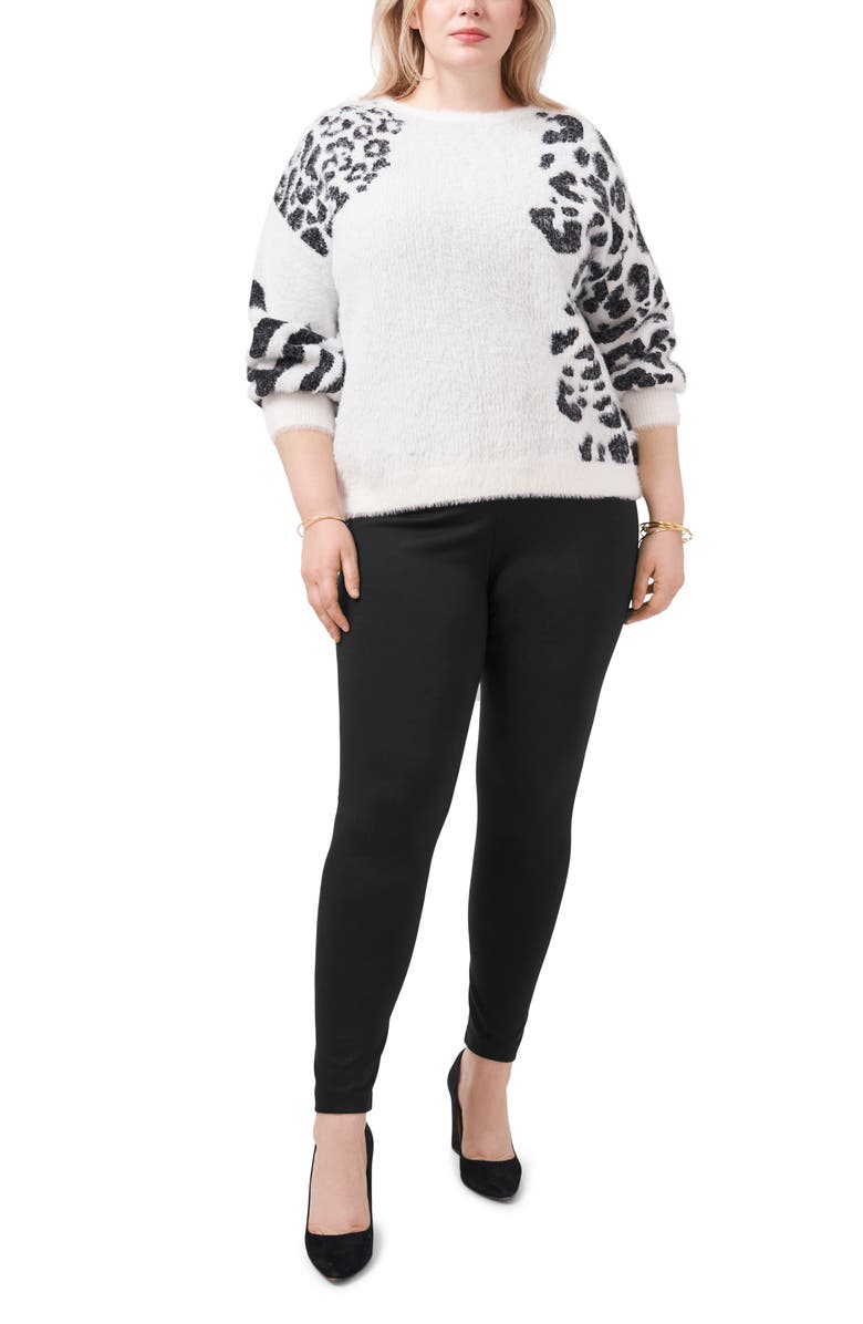 Vince Camuto Animal Pattern Sweater, Alternate, color,