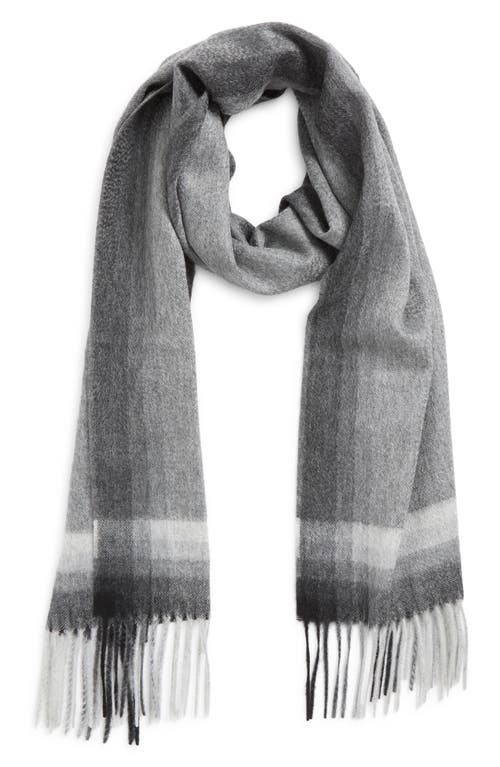 Andrew Stewart Ombré Cashmere Scarf In Gray