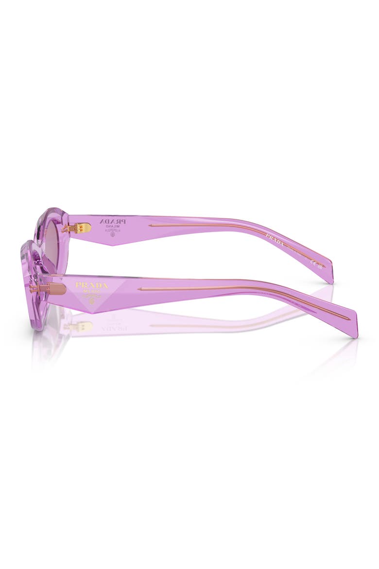 55mm Irregular Sunglasses, Alternate, color, VIOLET