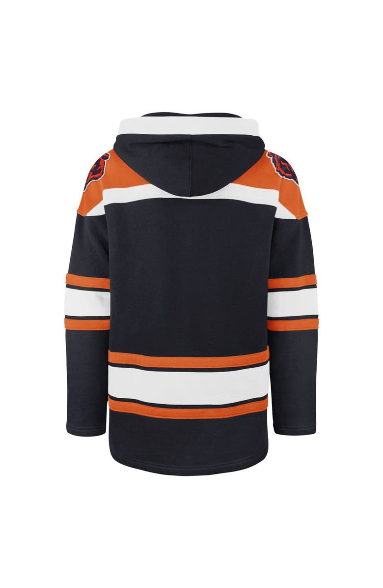 '47 Men's '47 Navy Chicago Bears Big & Tall Superior Lacer Pullover Hoodie, Alternate, color,