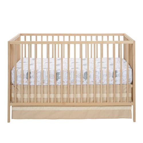 Lambs & Ivy Jungle Story 100% Cotton Safari Baby Fitted Crib Sheet In White