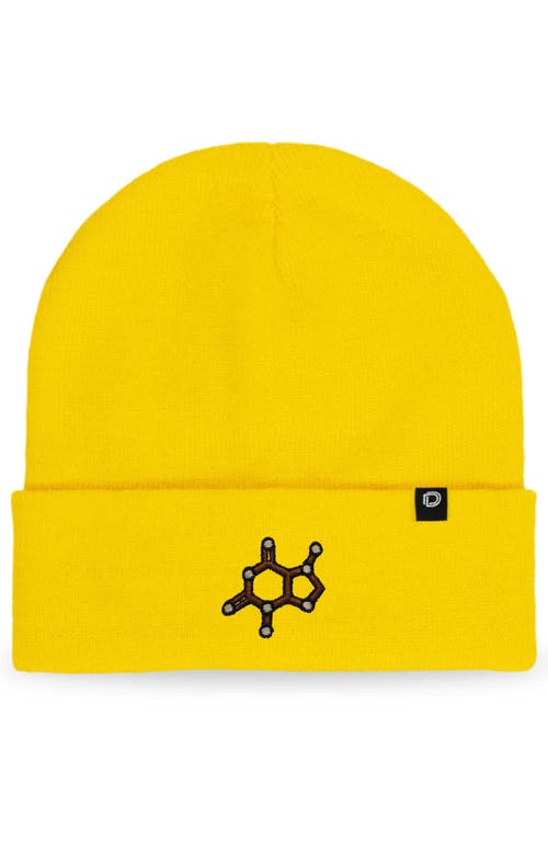 Dalix Molecule Beanie In Yellow