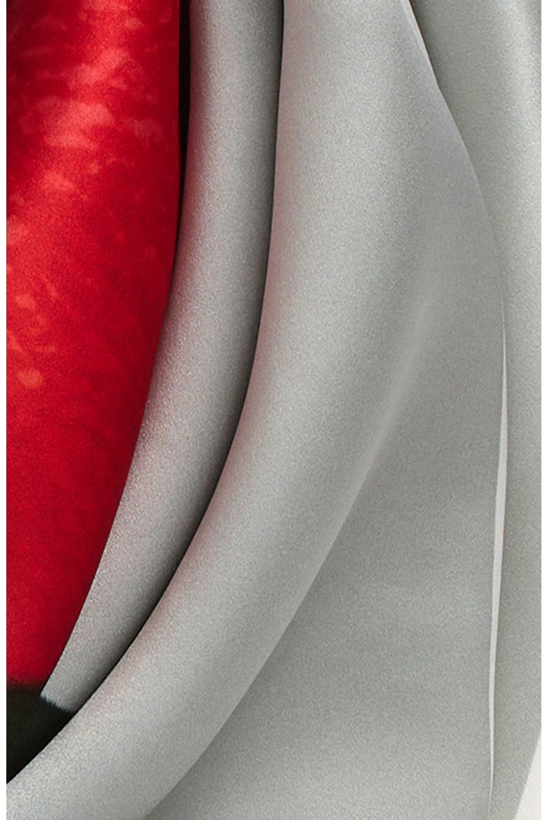 Vasco Rose Midsummer Silk Square Scarf, Alternate, color, WHITE RED