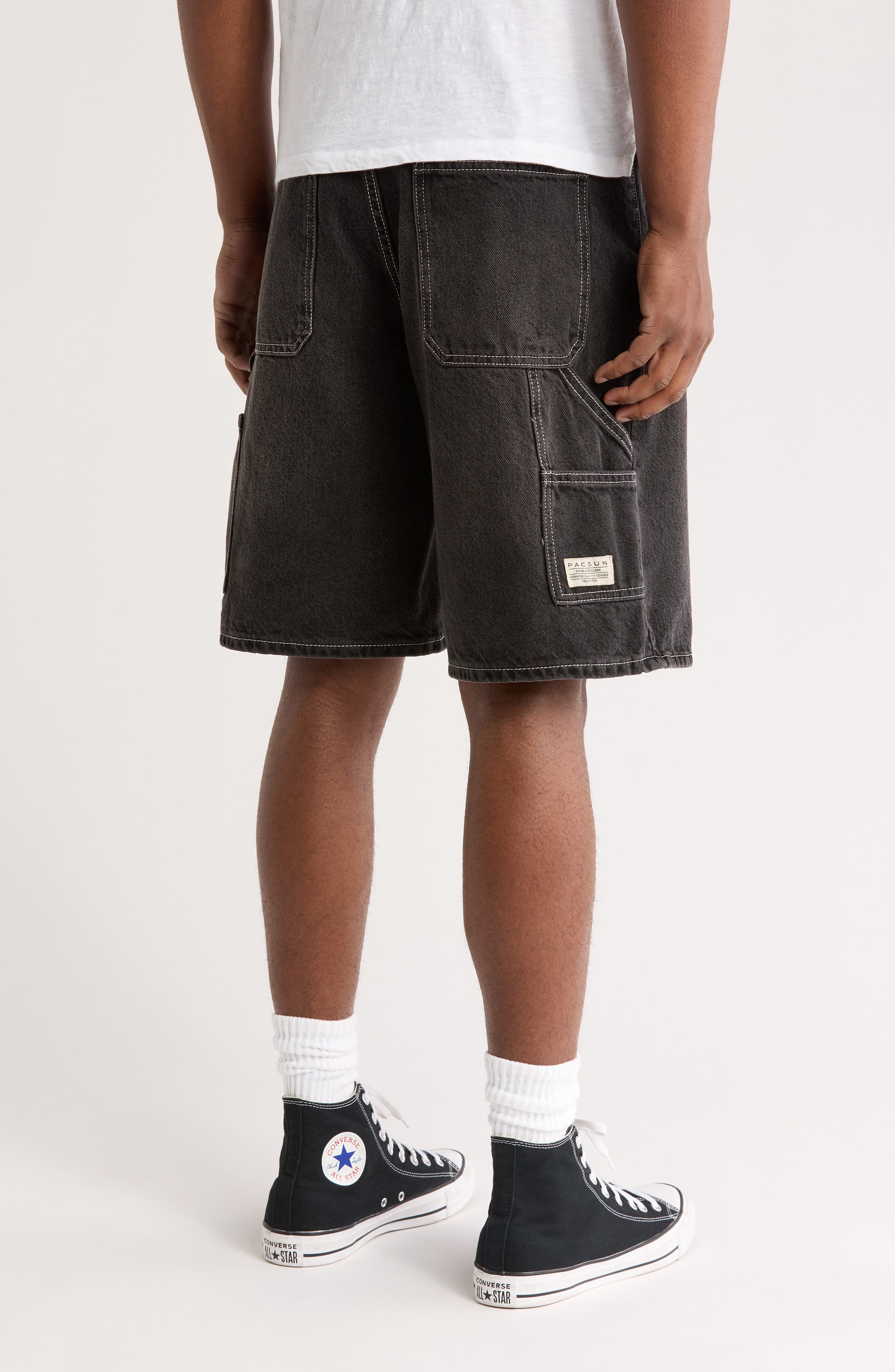 Nathan Baggy Denim Carpenter Shorts - image 2