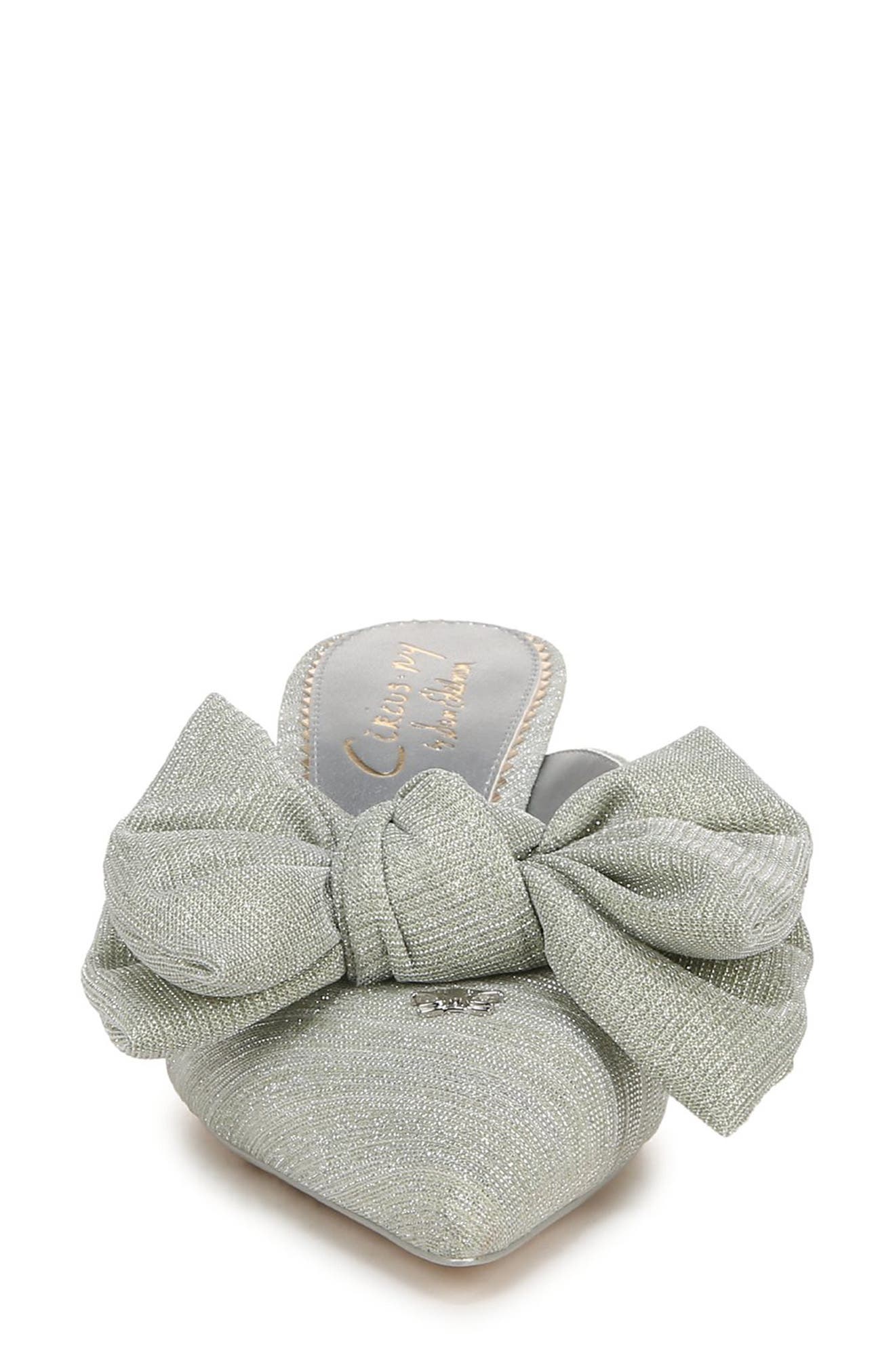 Circus NY by Sam Edelman Fiona Pointed Toe Mule, Alternate, color, Silver Metallic