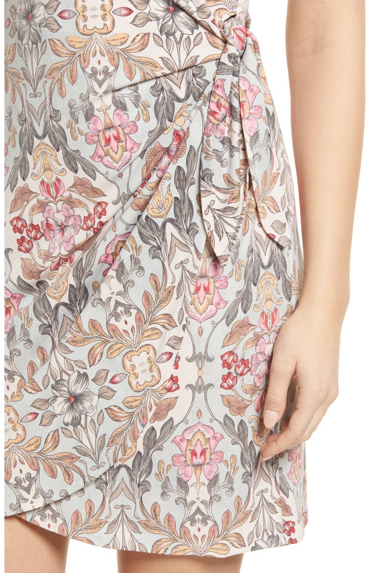 Side Tie Dress, Alternate, color, AQUA
