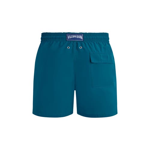 Vilebrequin Solid Recycled Polyamide Swim Shorts In Paon