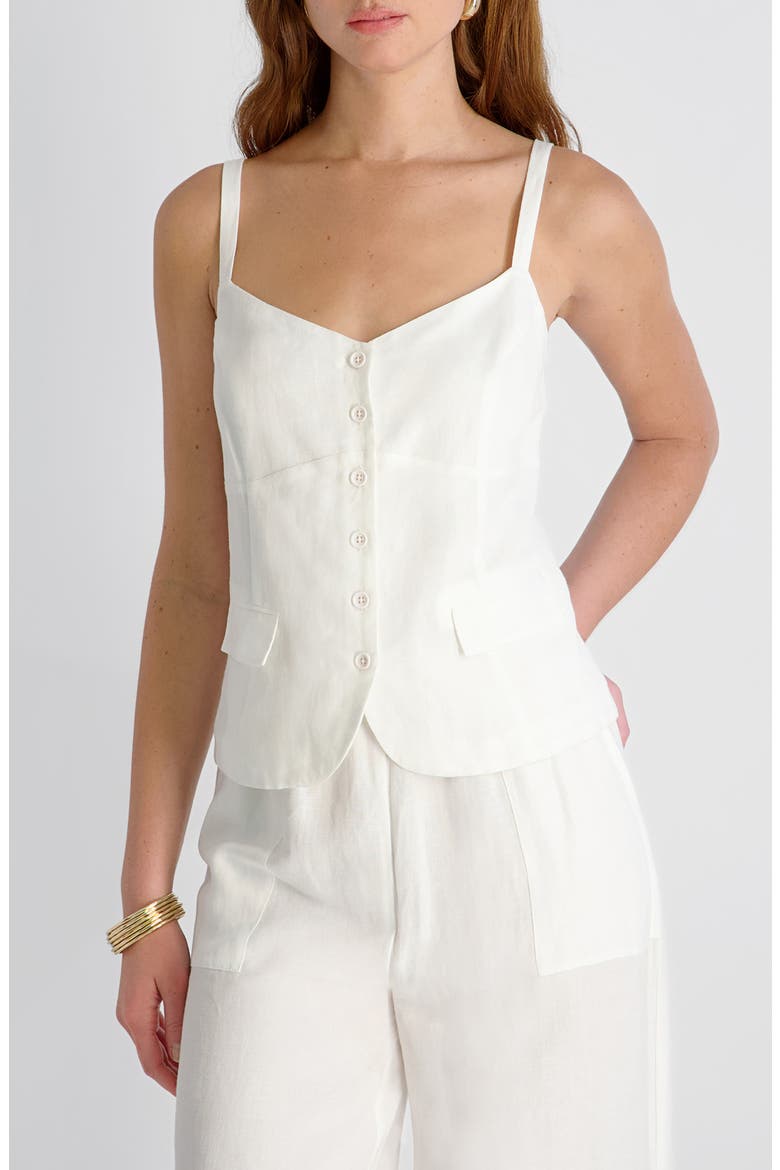 Cooper Tailored Camisole, Main, color, SUMMER WHITE