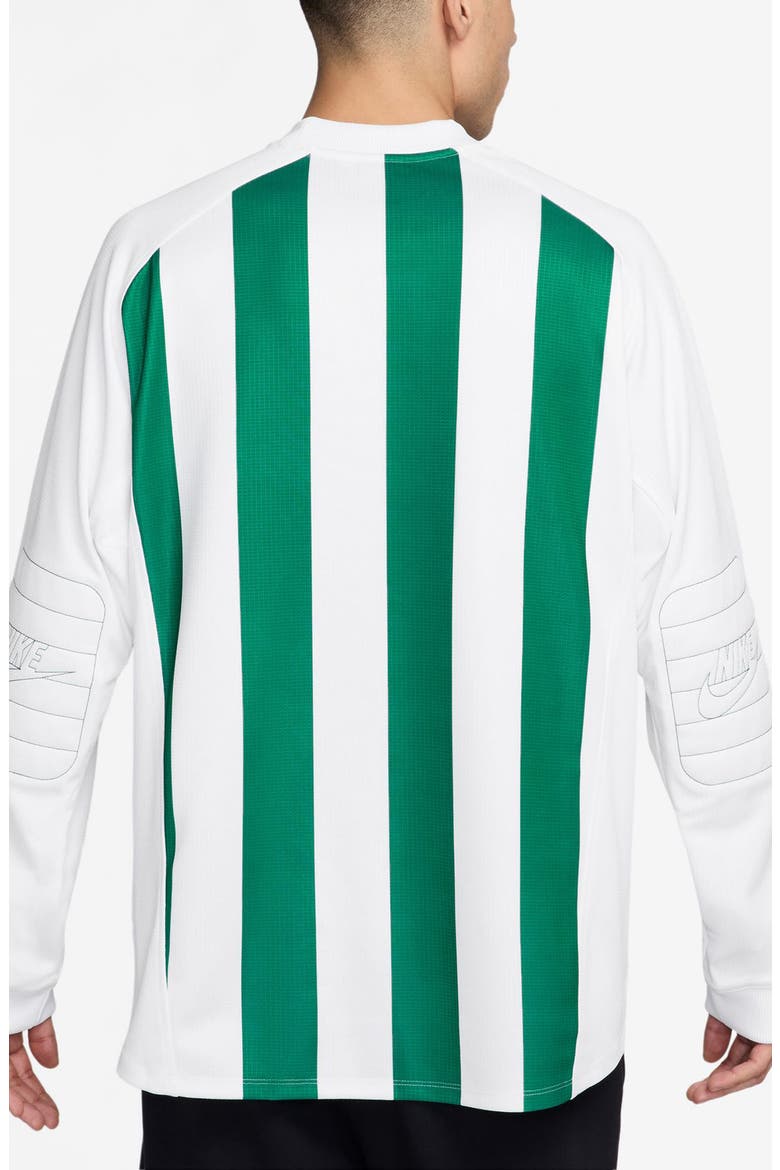 Goalie Raglan Sleeve Top, Alternate, color, MALACHITE/ WHITE